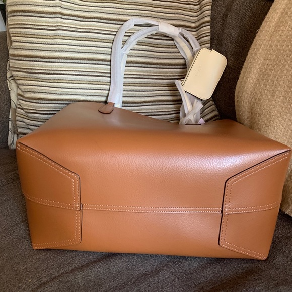 Authentic KATE SPADE Pebbled leather REVERSIBLE Open tote with zip coin - Picture 11 of 16